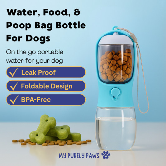 Portable Dog Food & Water Bottle